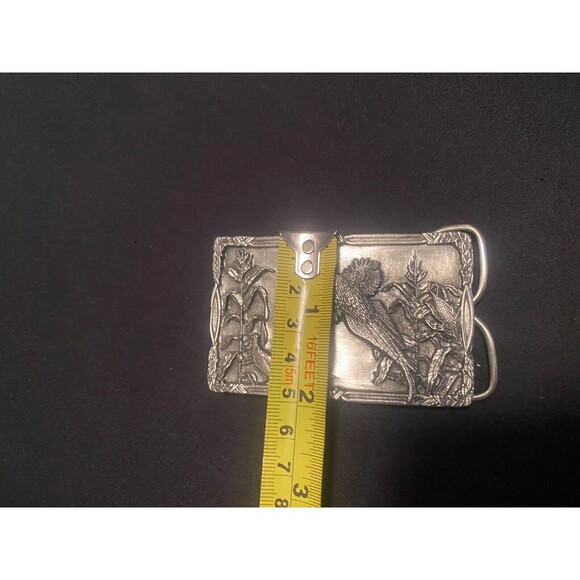 Vintage Siskiyou Belt Co. Bergamot Brass Works Nature Engraved Belt Buckle - Picture 10 of 10